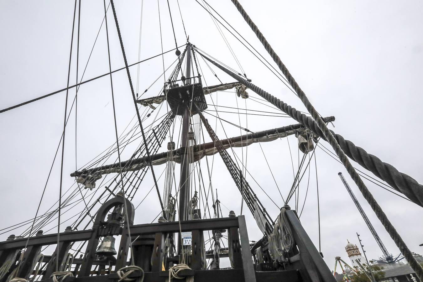 En imágenes, el galeón Andalucía llega a Sevilla