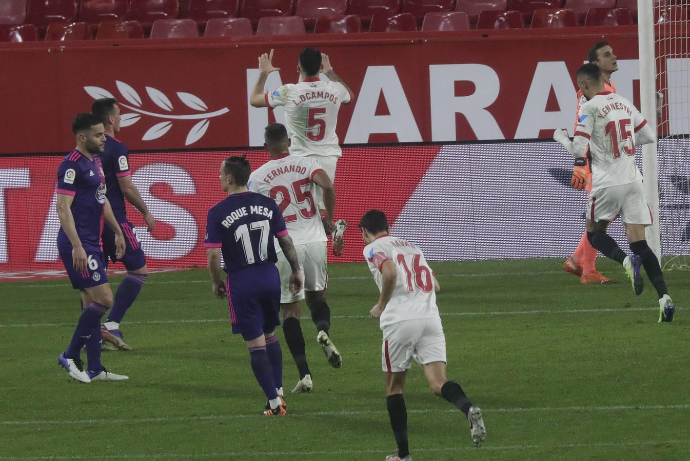 En imágenes, el partido entre el Sevilla F.C. y el Valladolid