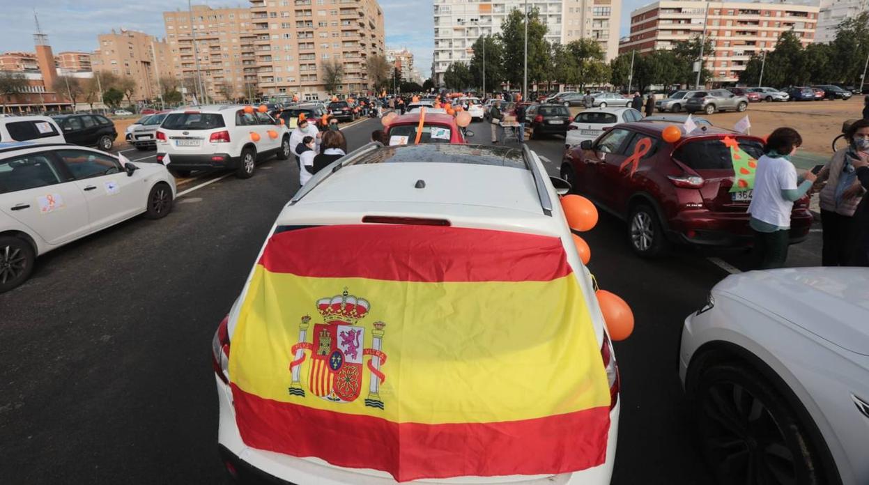 La manifestación contra la ley Celaá en Sevilla, en imágenes