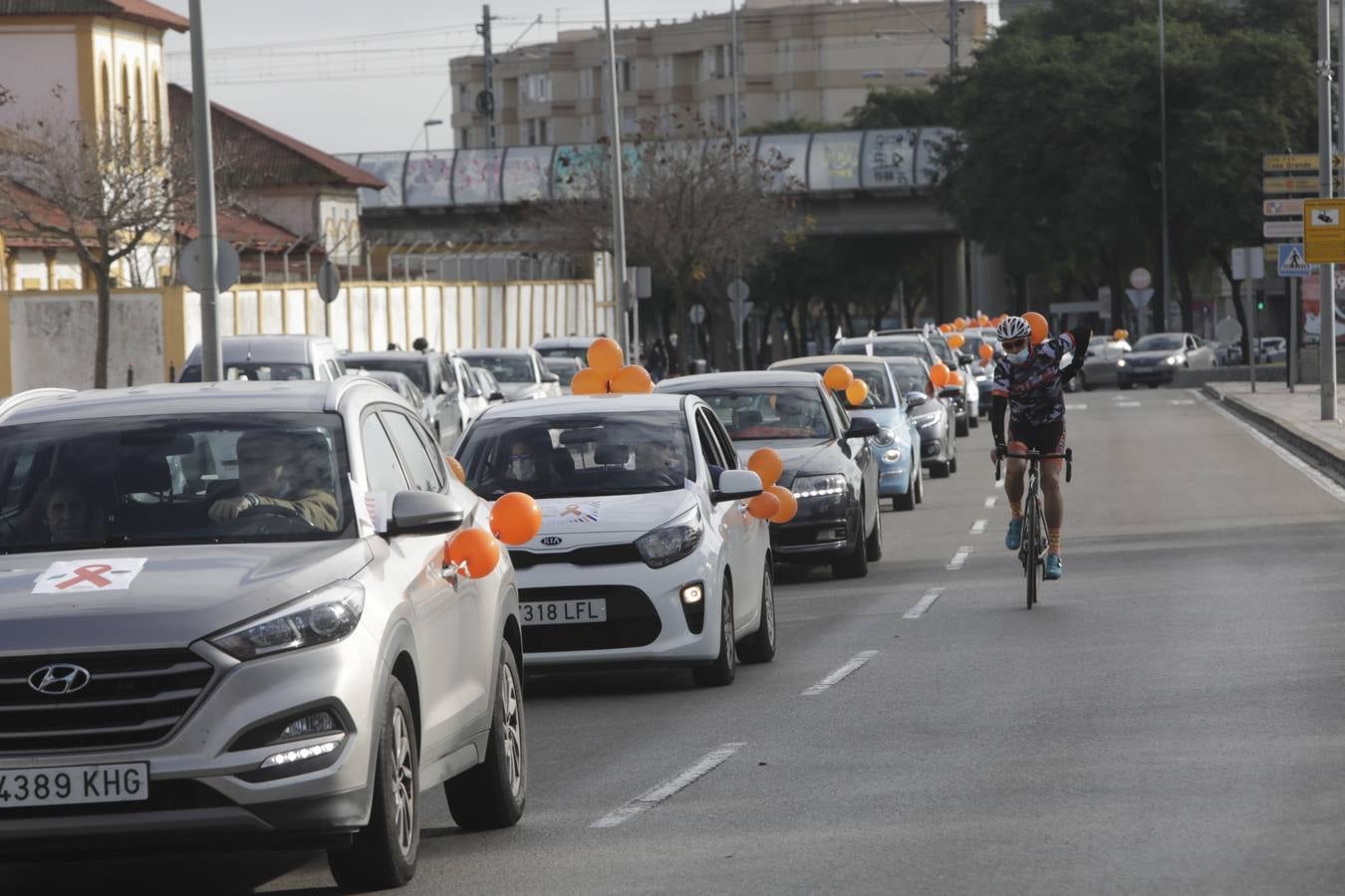 Caravana de coches contra la Ley Celaá en Jerez