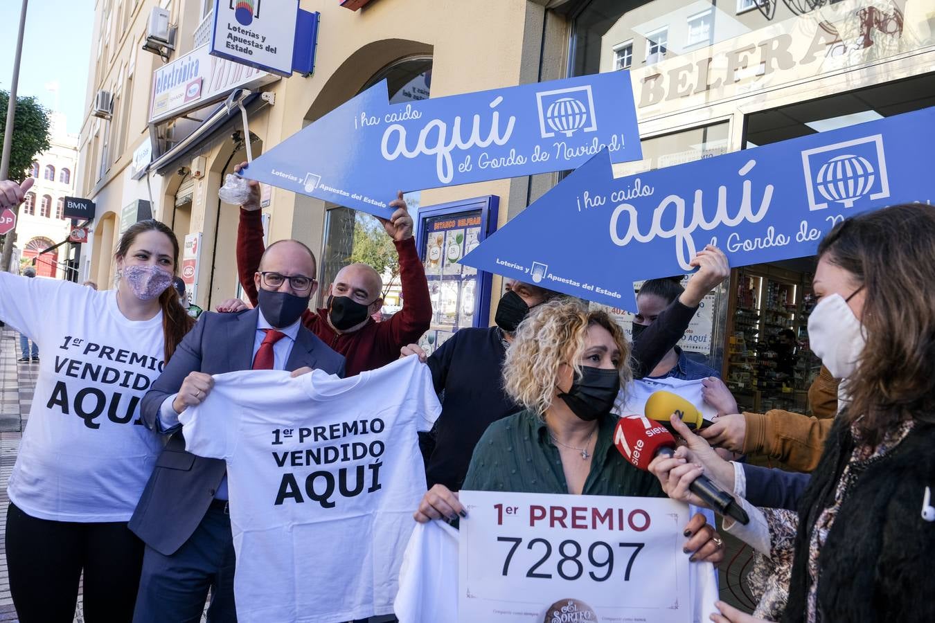 Fotos: El Gordo de la Lotería de Navidad cae en El Puerto