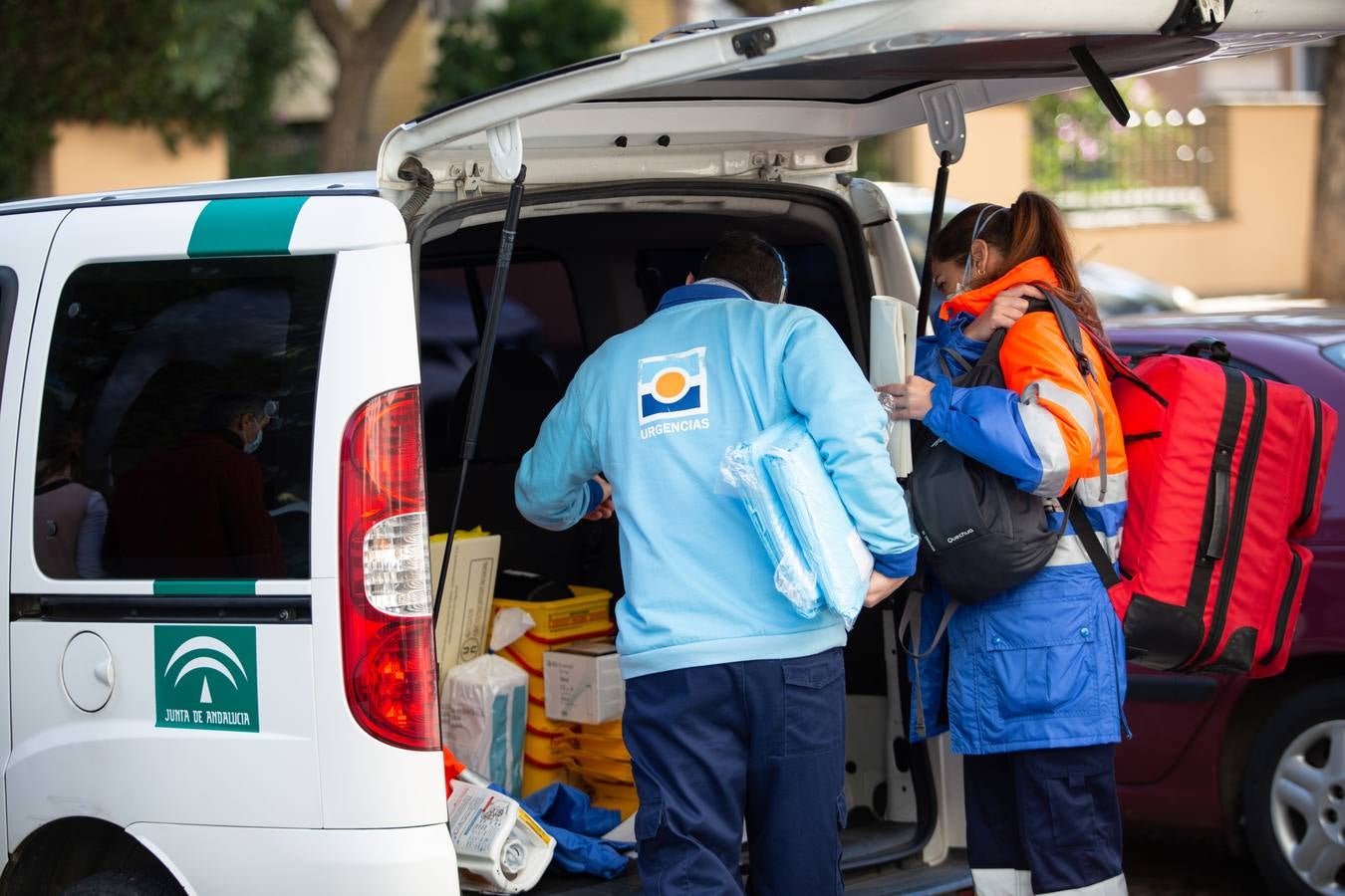 Llegada de las vacunas a la residencia Heliópolis