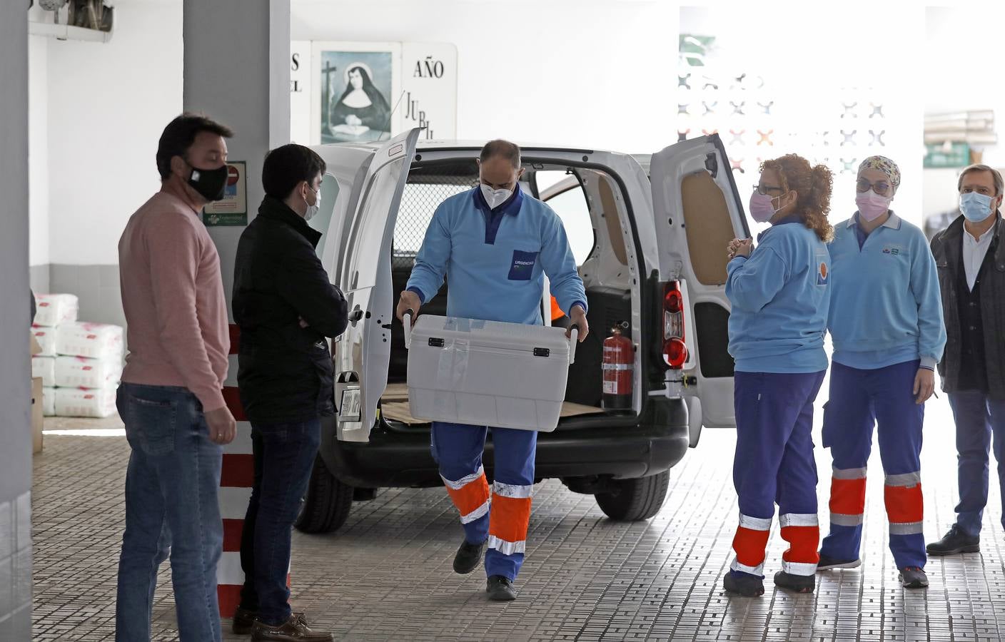 Llegada de las vacunas a residencias de Córdoba