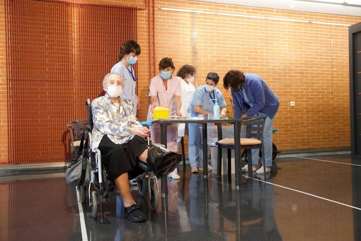 Landa tras la vacunación. 