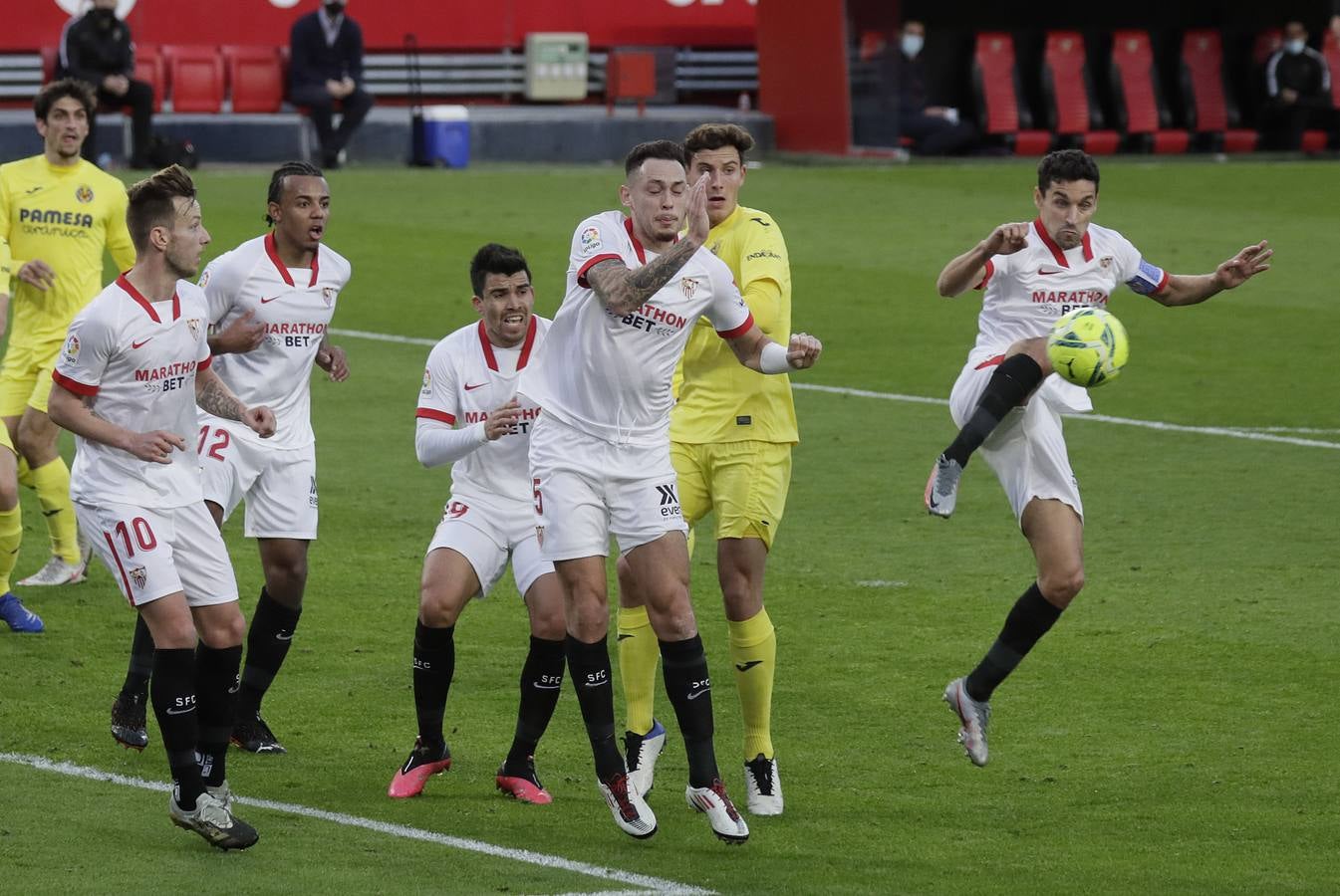 Partido entre el Sevilla y el Villarreal de la 16ª jornada de LaLiga Santander