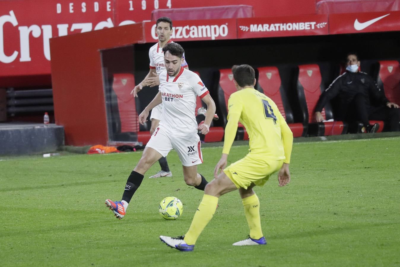 Partido entre el Sevilla y el Villarreal de la 16ª jornada de LaLiga Santander