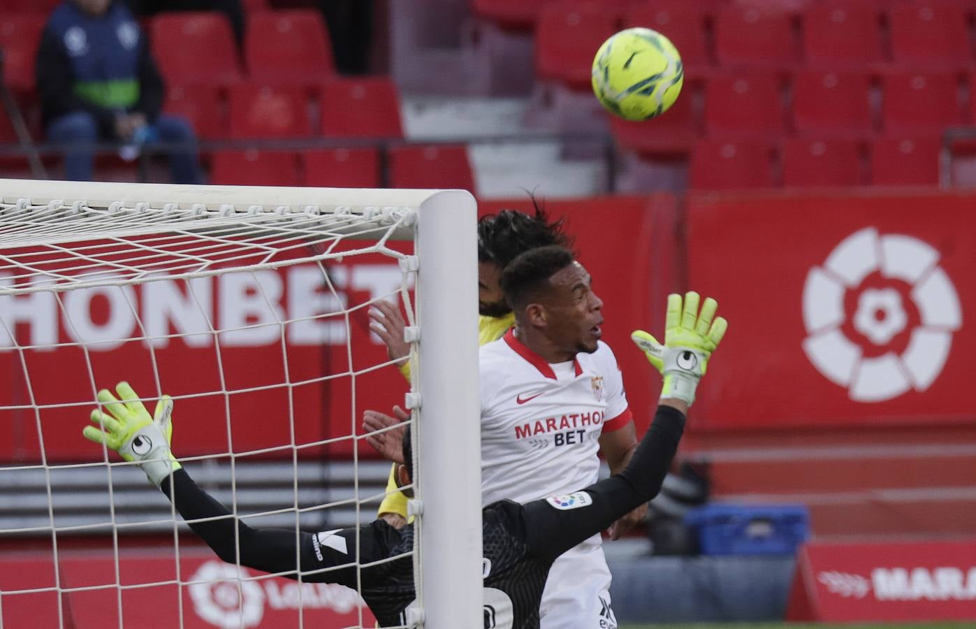 Partido entre el Sevilla y el Villarreal de la 16ª jornada de LaLiga Santander