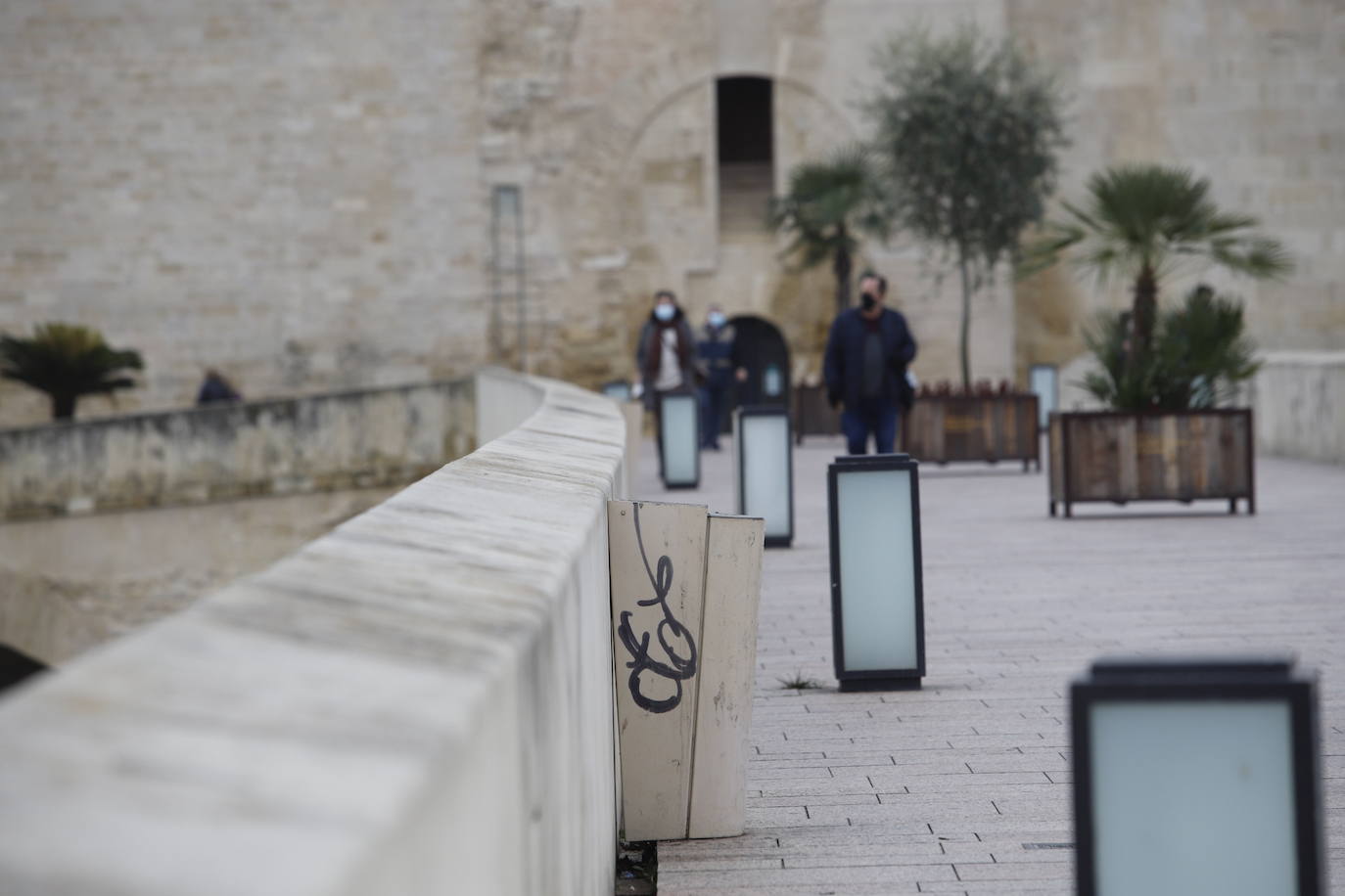 La situación del Puente Romano de Córdoba, en imágenes