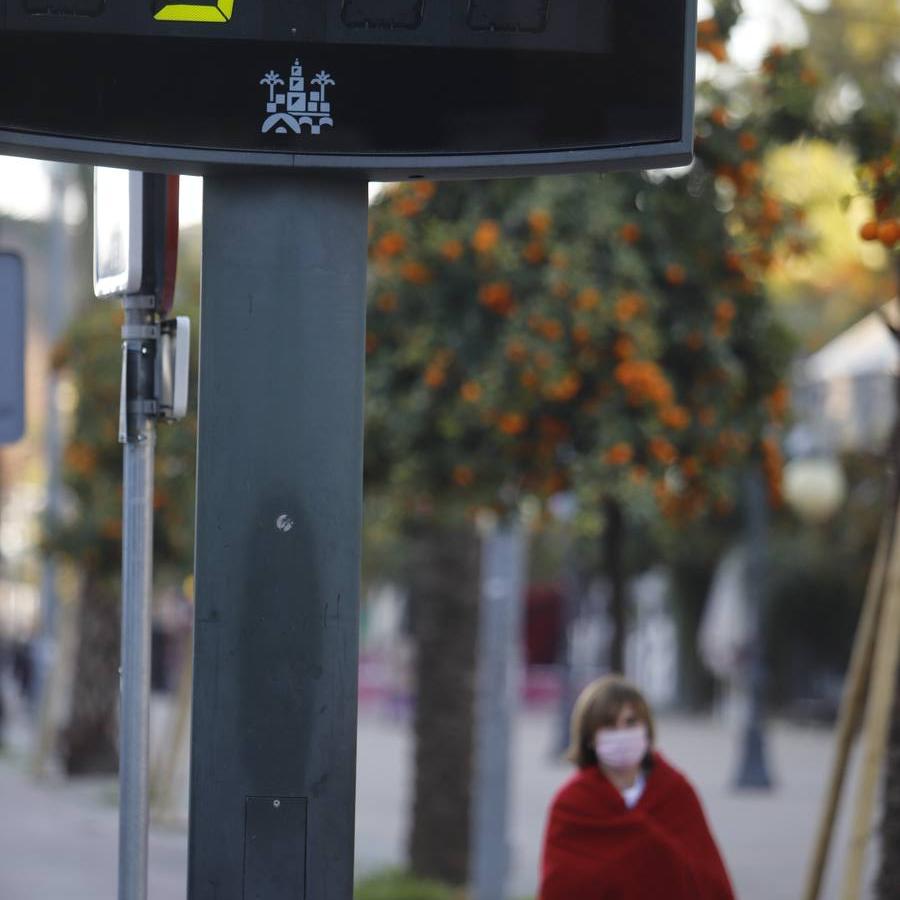 El frío invernal en las calles de Córdoba, en imágenes