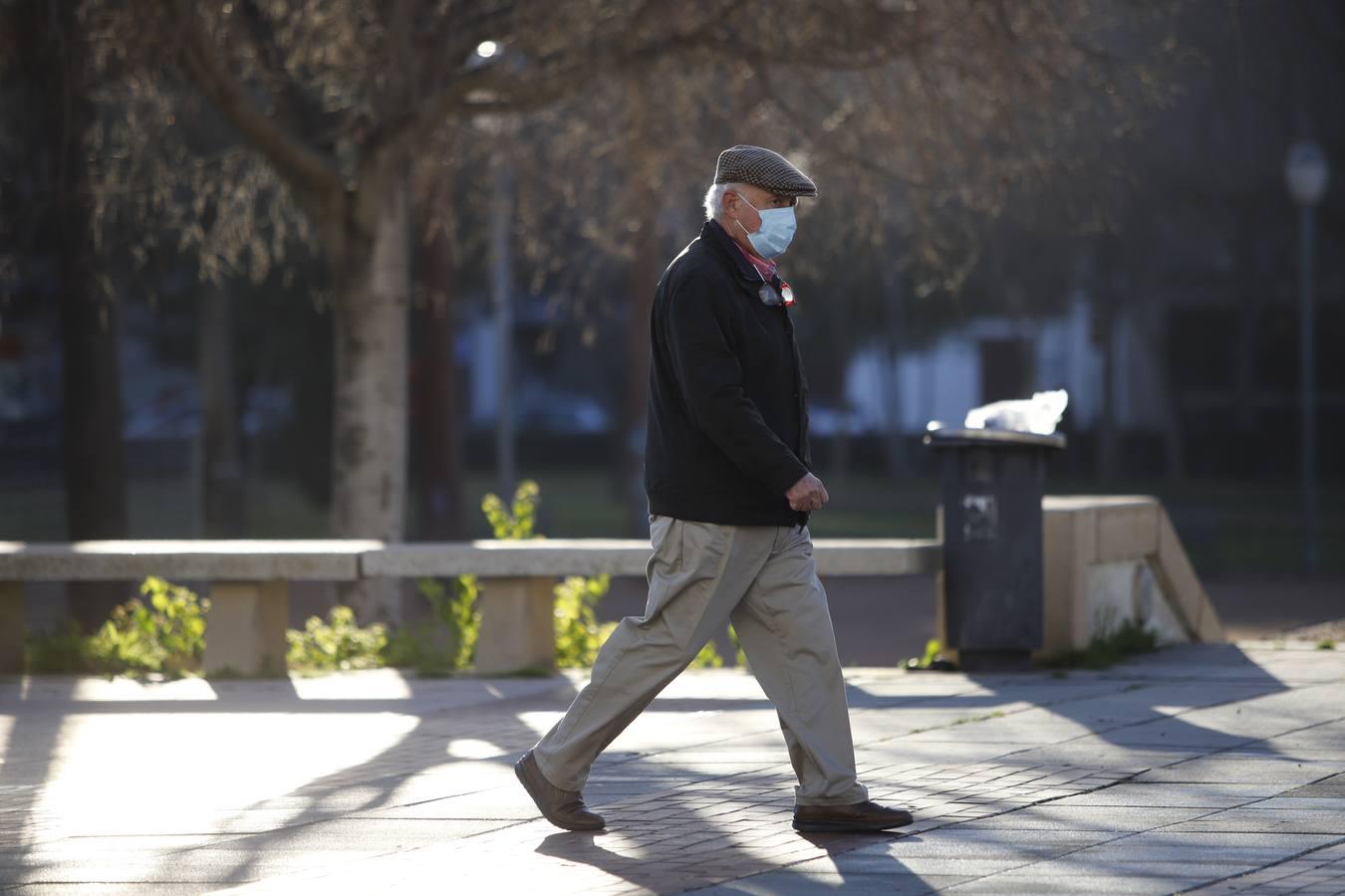 El frío invernal en las calles de Córdoba, en imágenes