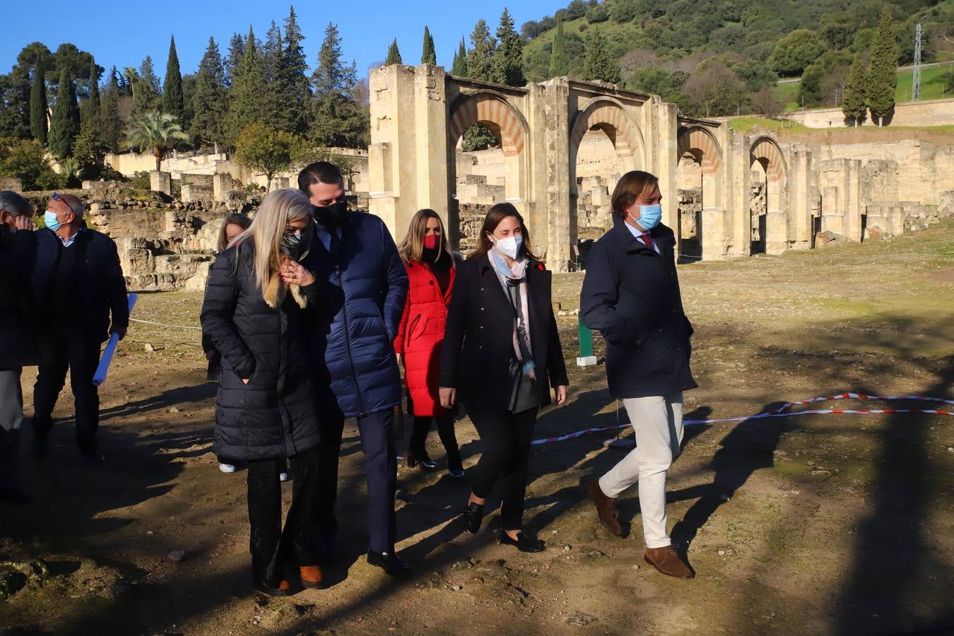 El inicio de las obras en el Salón Rico de Medina Azahara, en imágenes