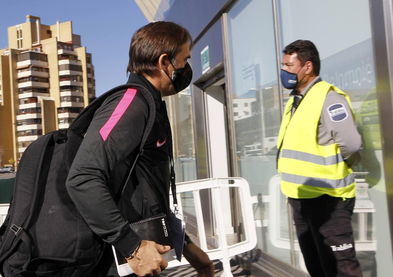 Ambiente de un derbi marcado por el coronavirus