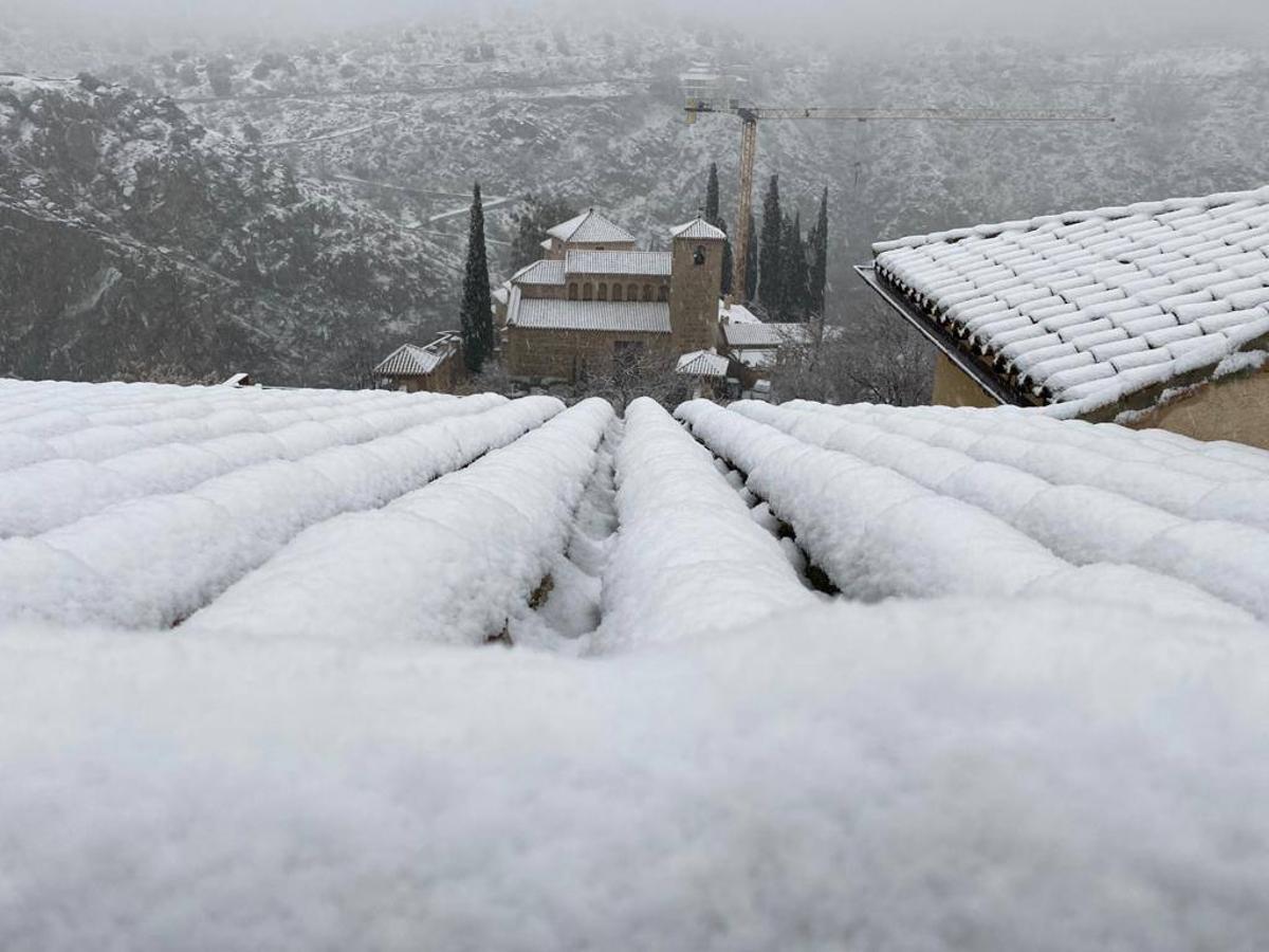 Histórica nevada en Toledo