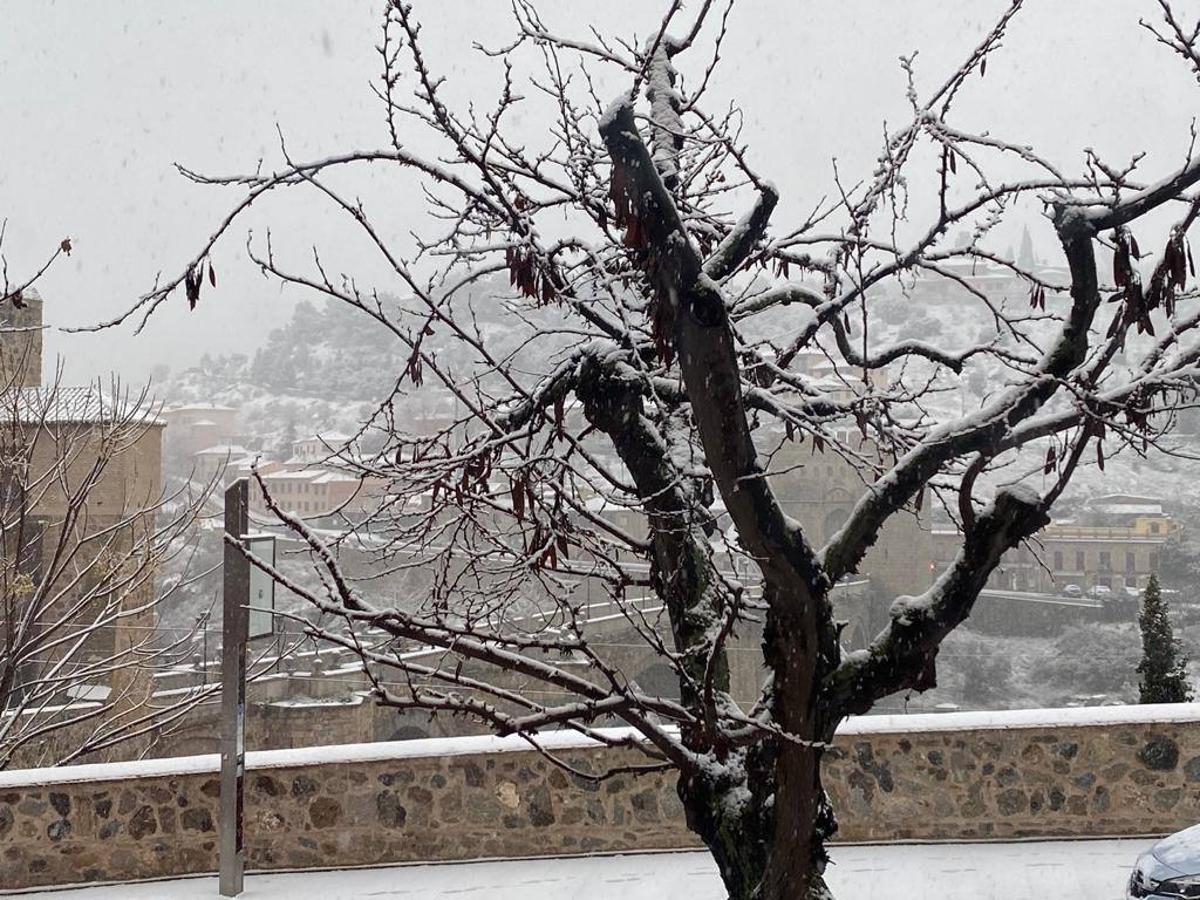 Histórica nevada en Toledo