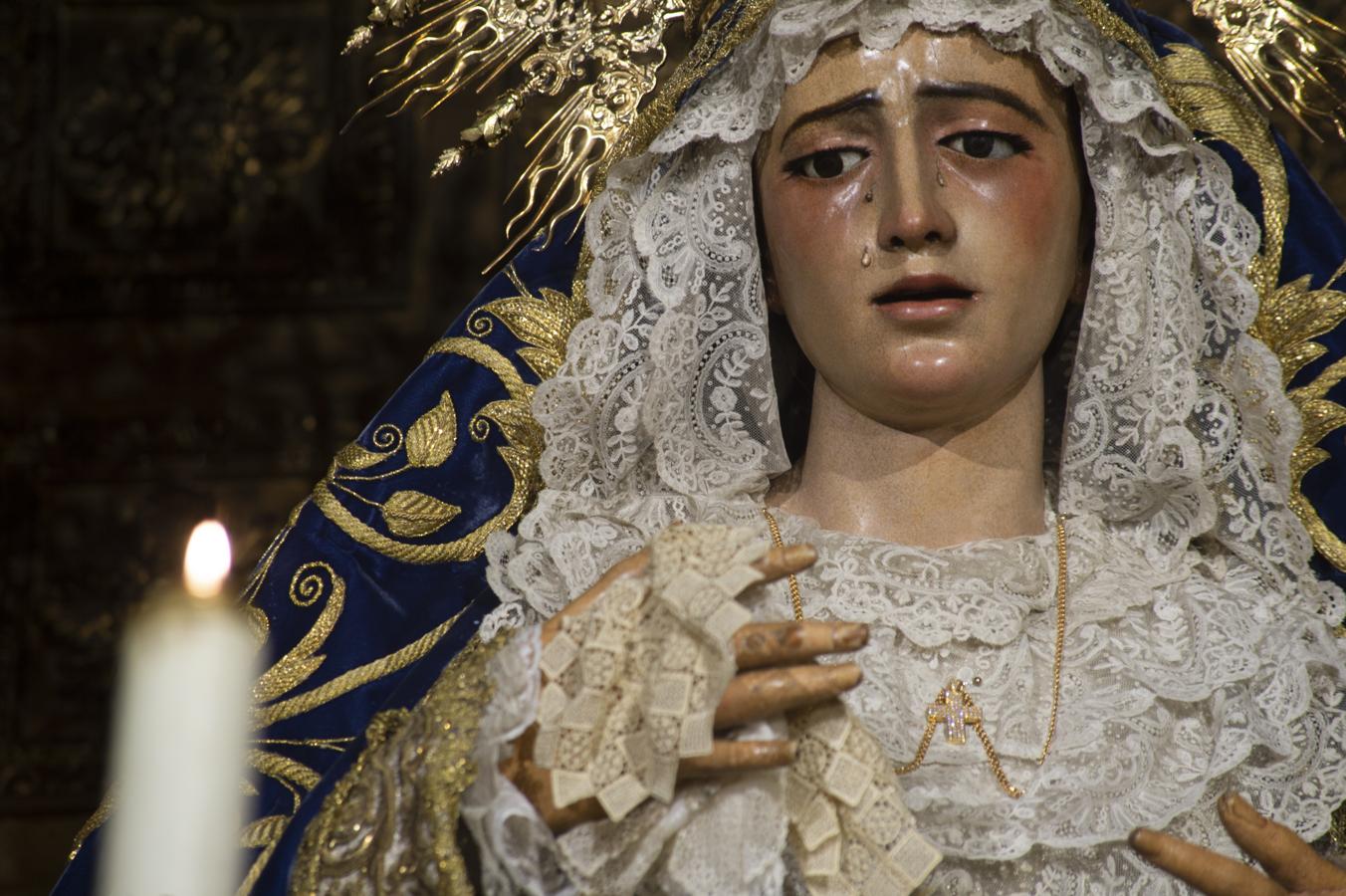 La Virgen de la Amargura en su antiguo altar