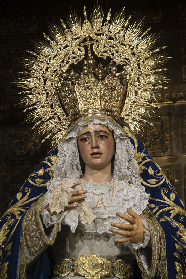 La Virgen de la Amargura en su antiguo altar