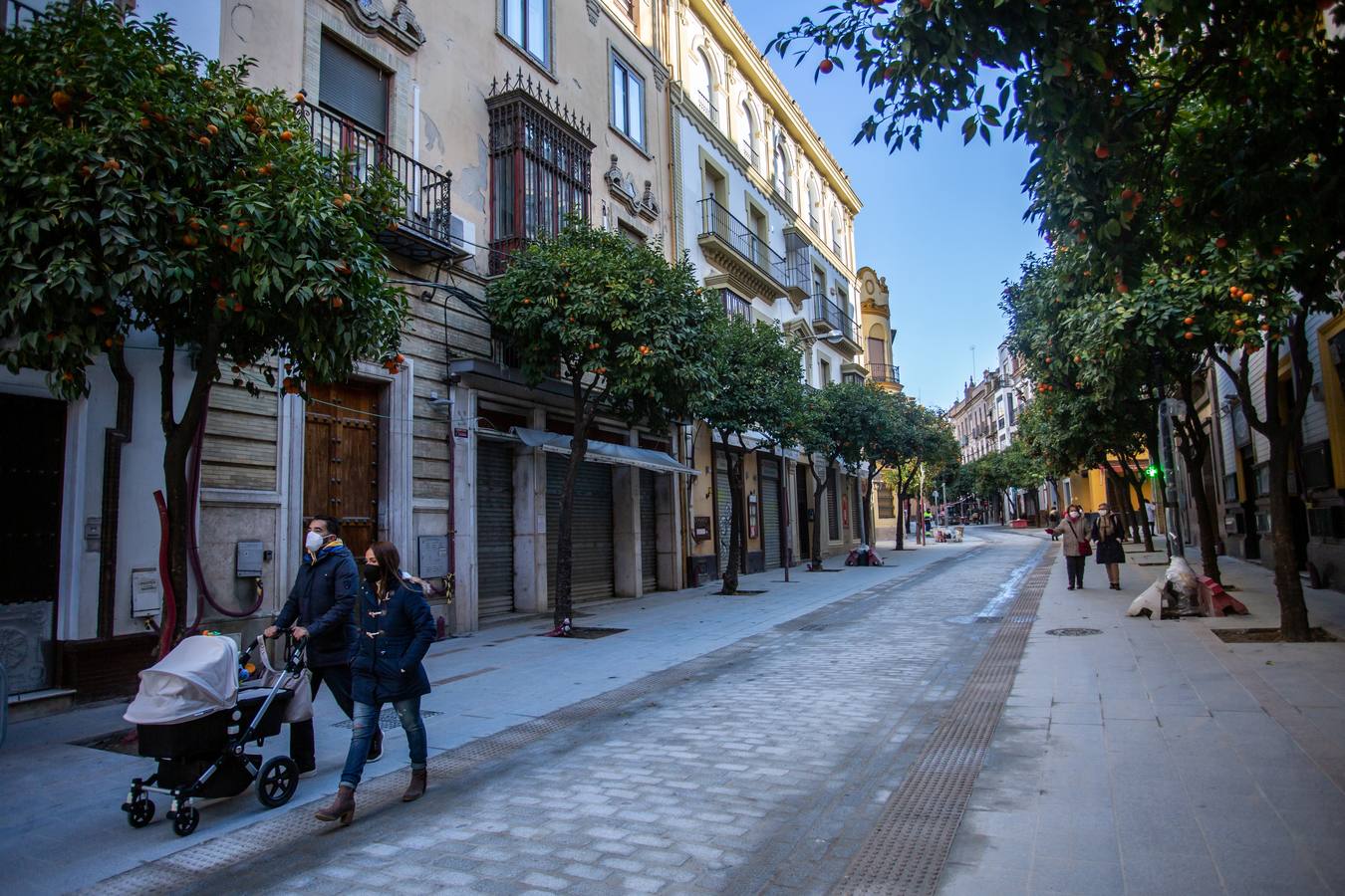 Estado actual de la calle Mateos Gago