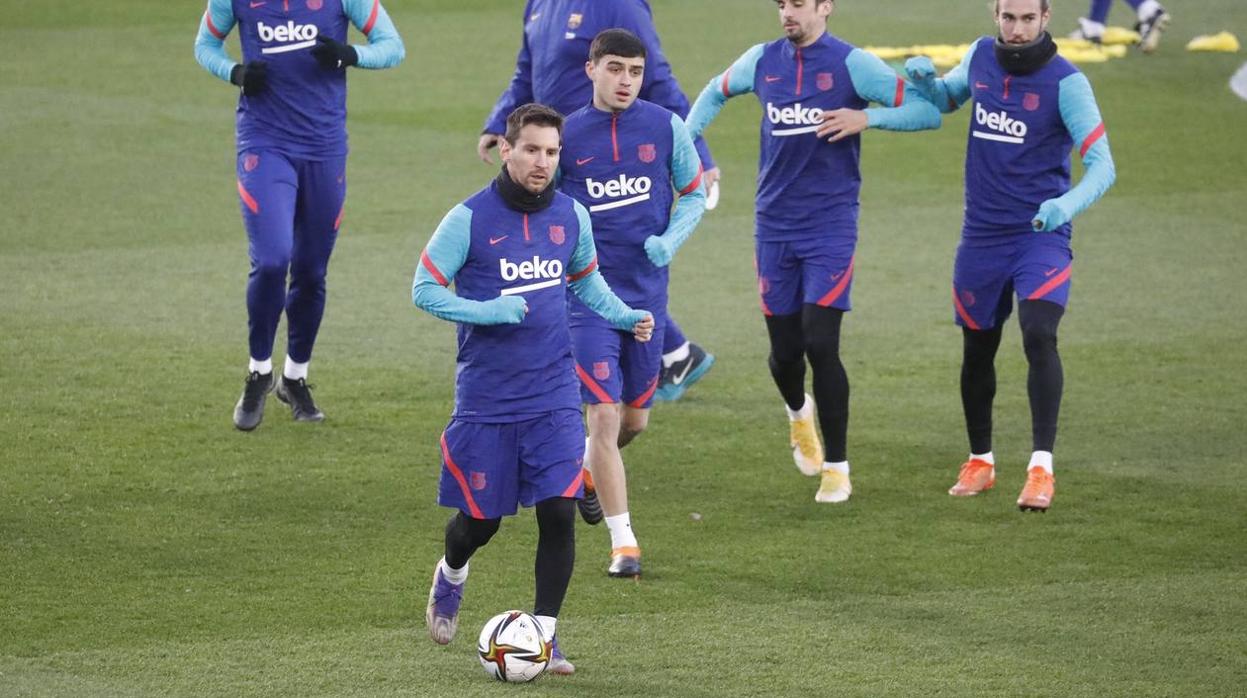 El entrenamiento del Barcelona en El Arcángel en Córdoba, en imágenes