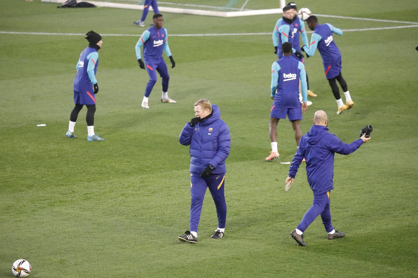 El entrenamiento del Barcelona en El Arcángel en Córdoba, en imágenes