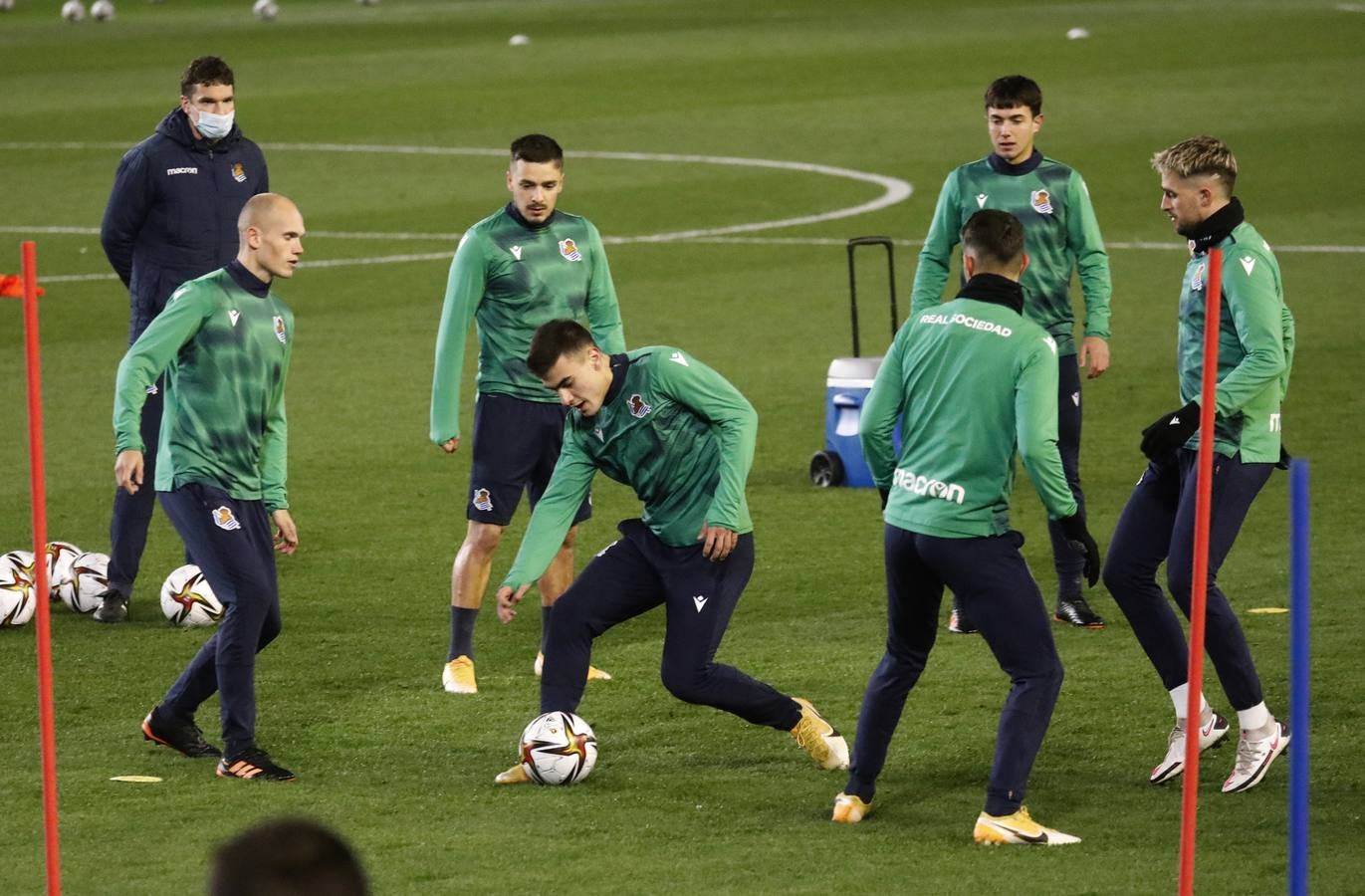 Las mejores imágenes del entreno de la Real Sociedad en Córdoba