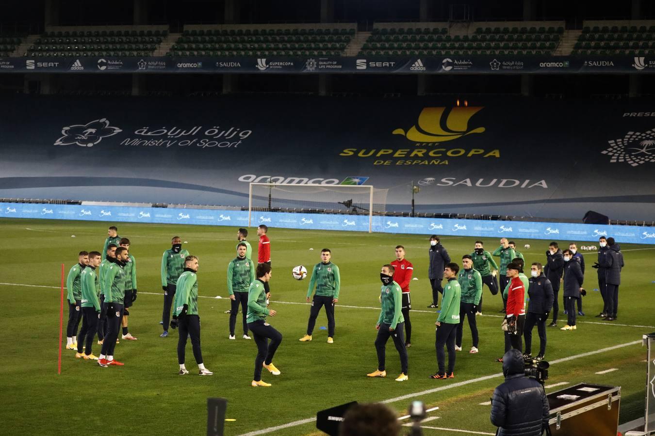 Las mejores imágenes del entreno de la Real Sociedad en Córdoba