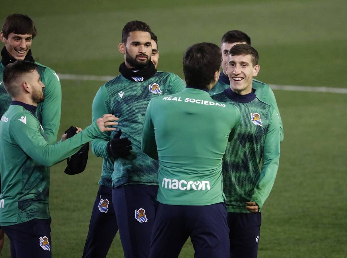 Las mejores imágenes del entreno de la Real Sociedad en Córdoba