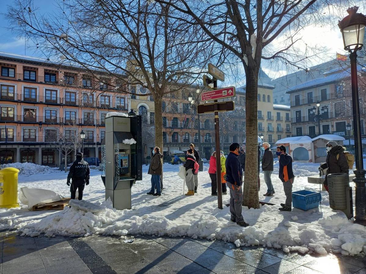 El Casco Histórico, incomunicado una semana después del comienzo de la gran nevada