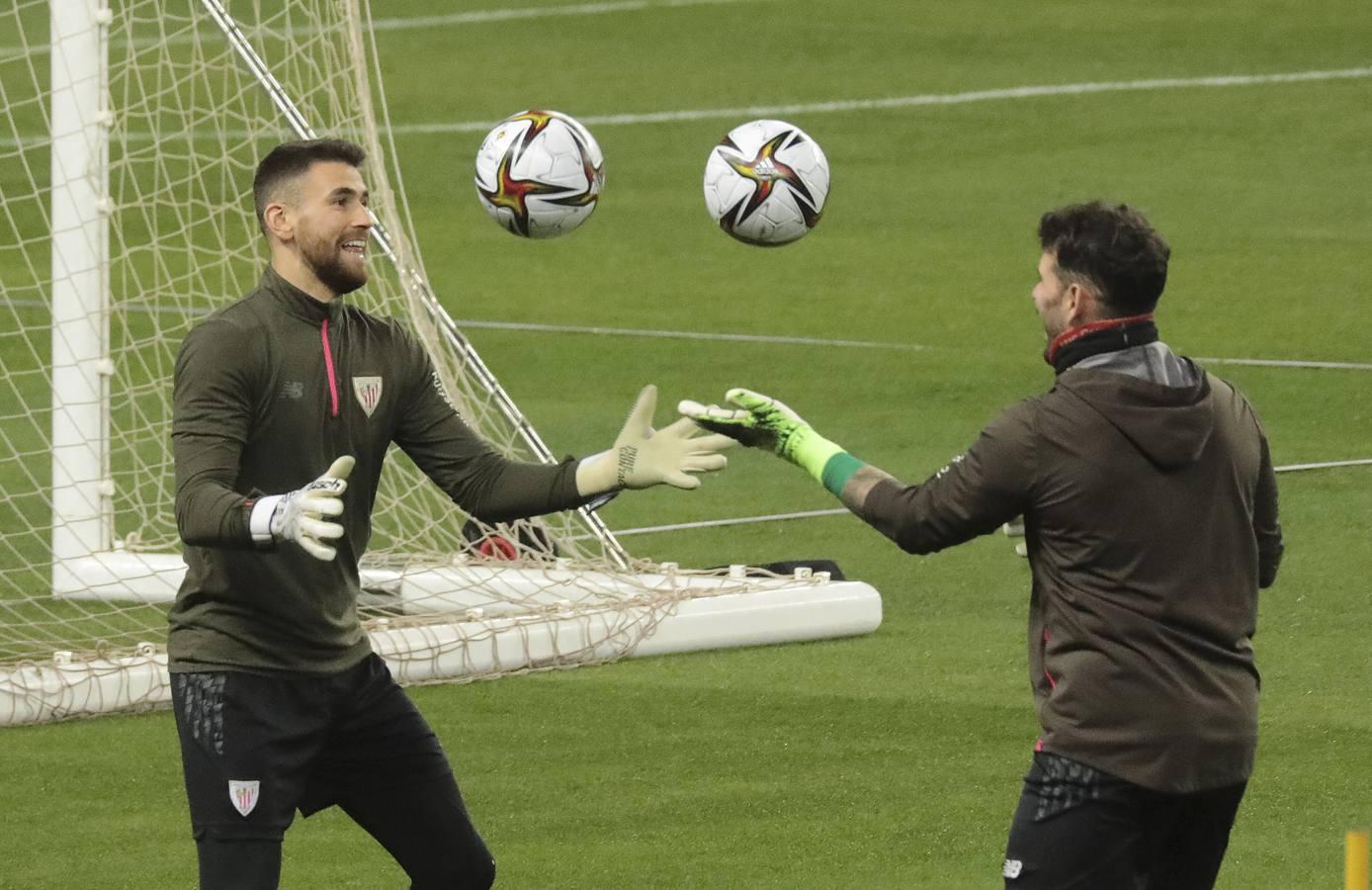 En imágenes, el entrenamiento del Athletic en Sevilla