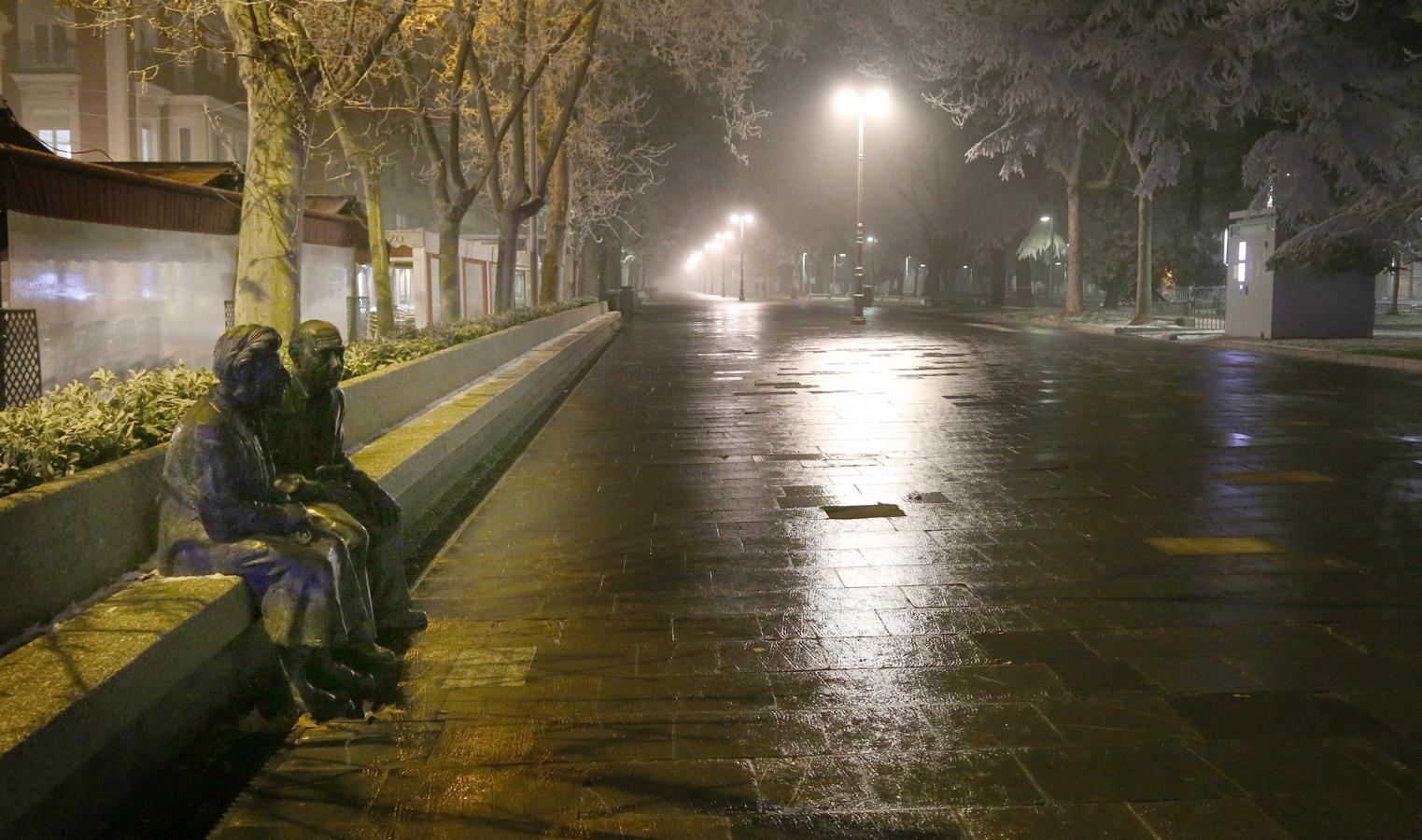 Las esculturas, únicas en la calle. 