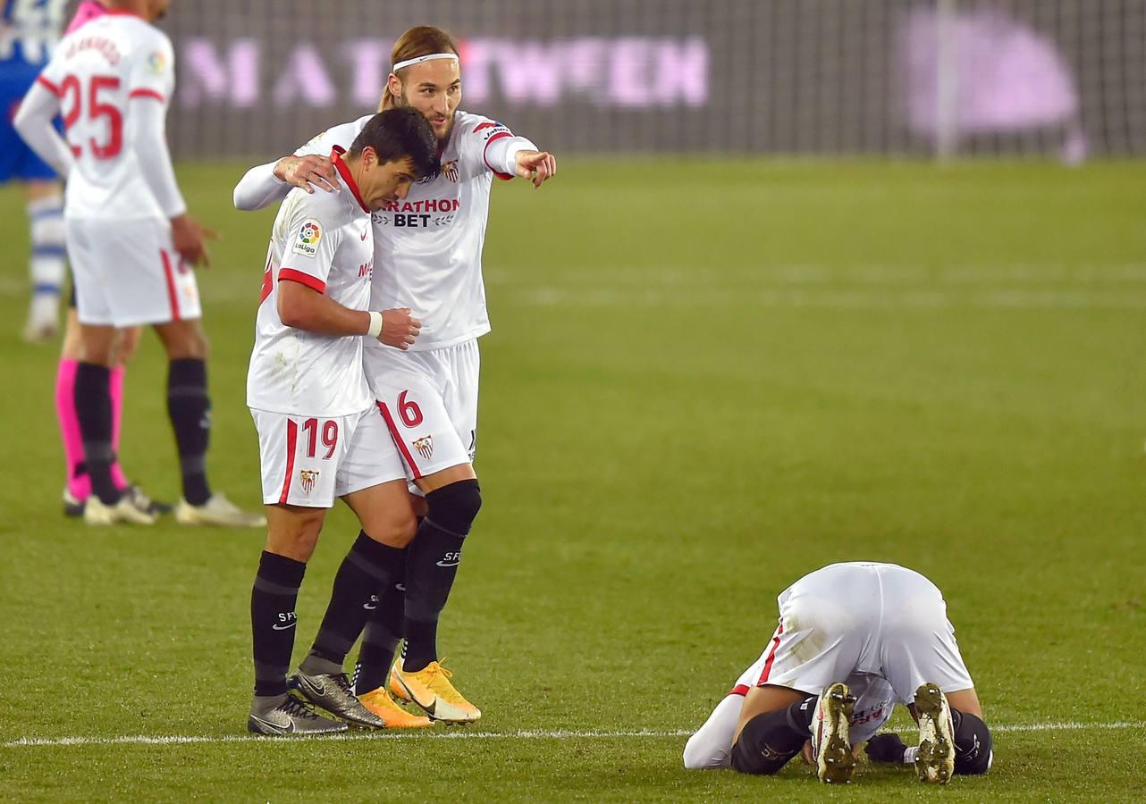 Las mejores imágenes del partido entre el Alavés y el Sevilla