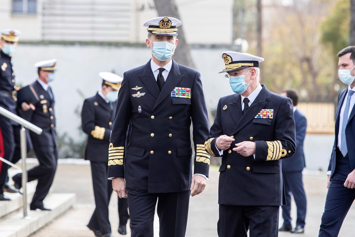 En imágenes: La visita del Rey Felipe VI al Instituto Hidrográfico de la Marina y al buque &#039;Tofiño&#039;