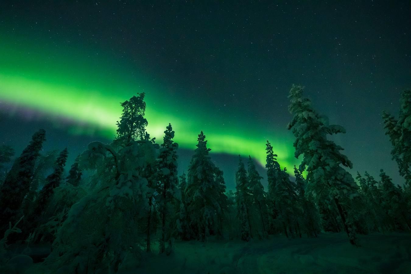 Espectaculares imágenes de las auroras boreales en los cielos de Finlandia