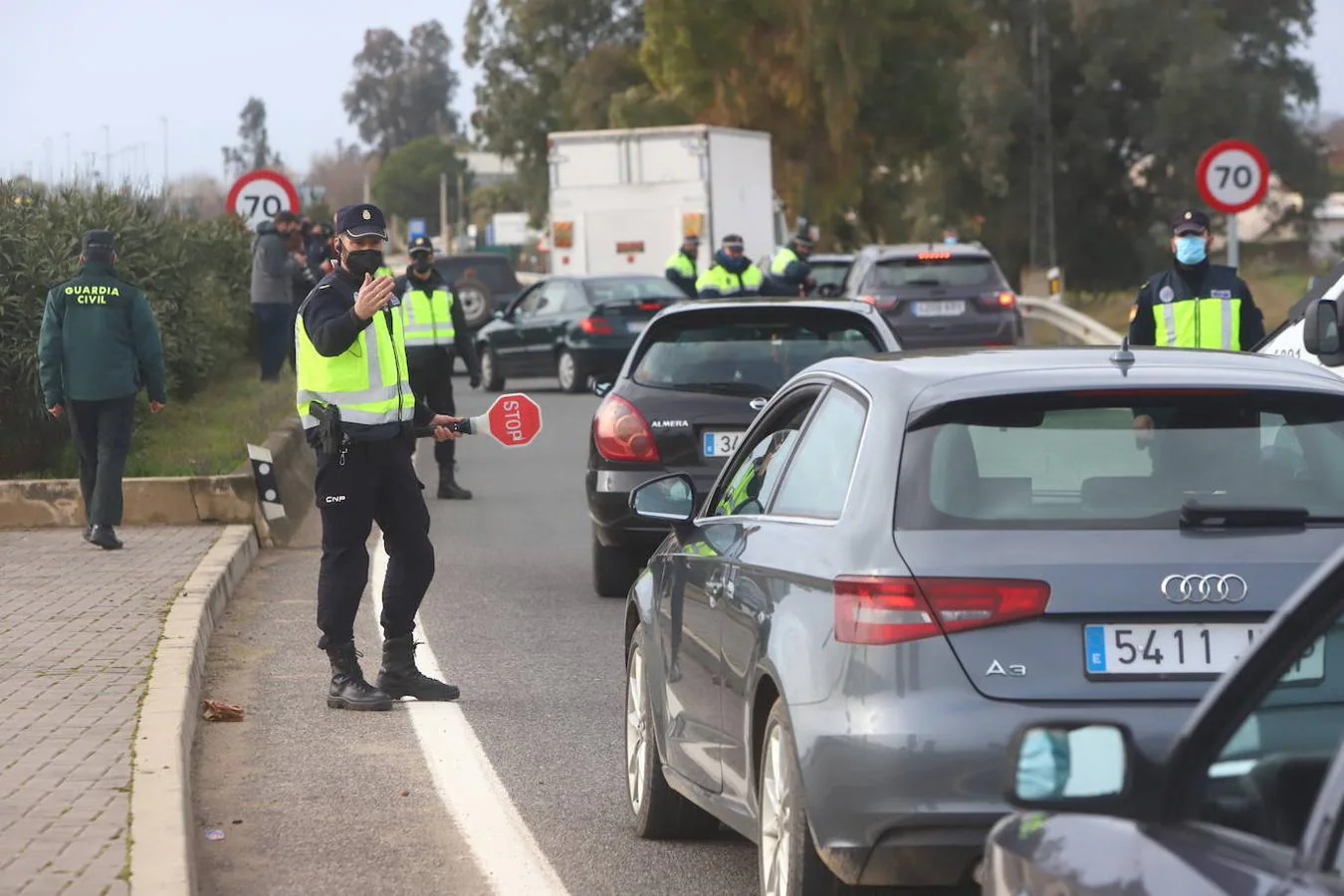 En imágenes, los controles perimetrales por las medidas Covid en Córdoba
