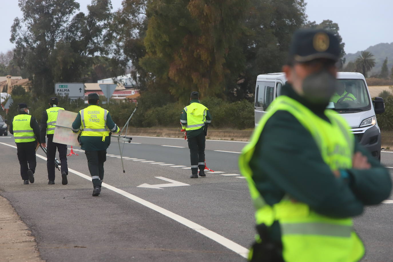 En imágenes, los controles perimetrales por las medidas Covid en Córdoba