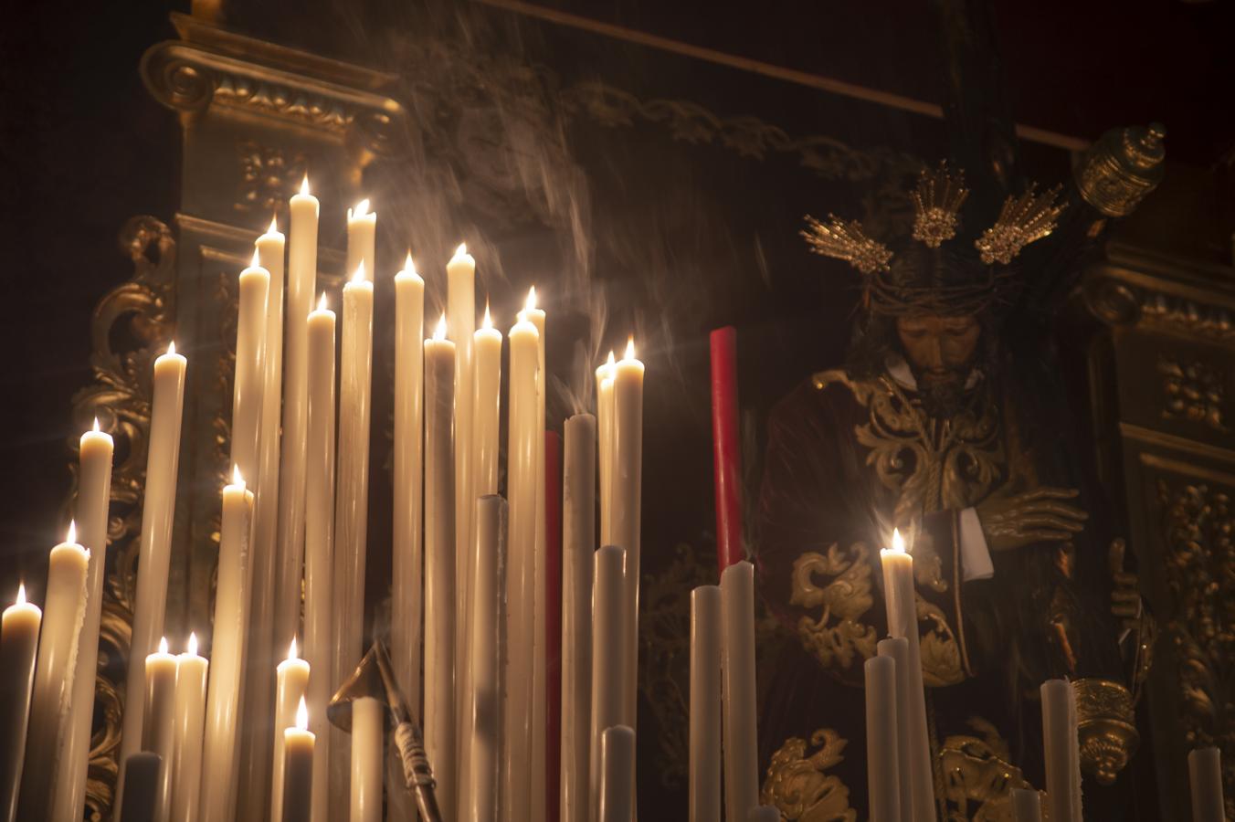 El altar de quinario del Señor de las Penas de San Roque