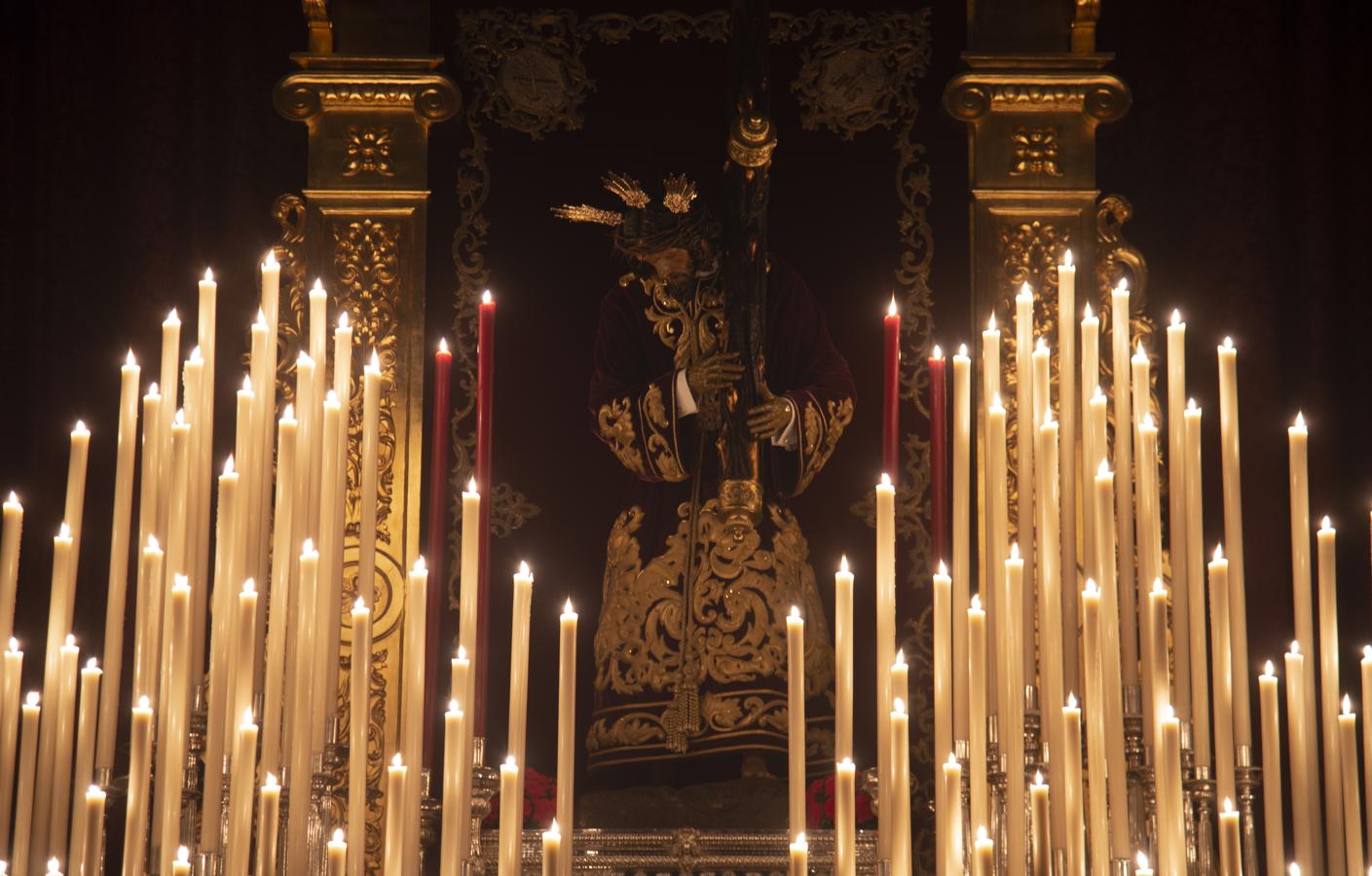 El altar de quinario del Señor de las Penas de San Roque