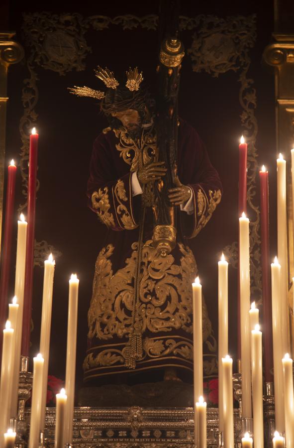 El altar de quinario del Señor de las Penas de San Roque