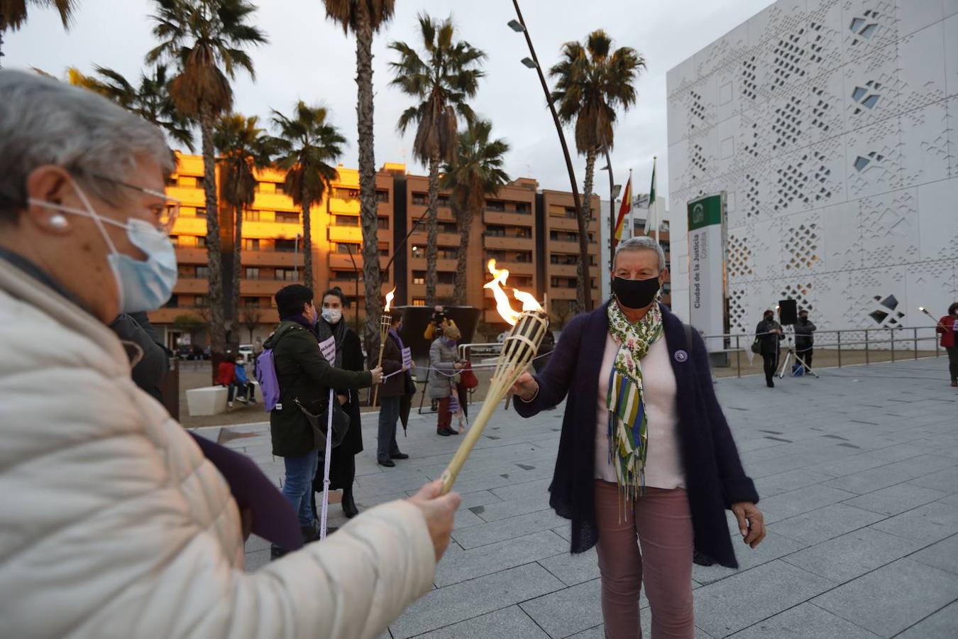 La concentración de la Plataforma contra la Violencia a las Mujeres, en imágenes