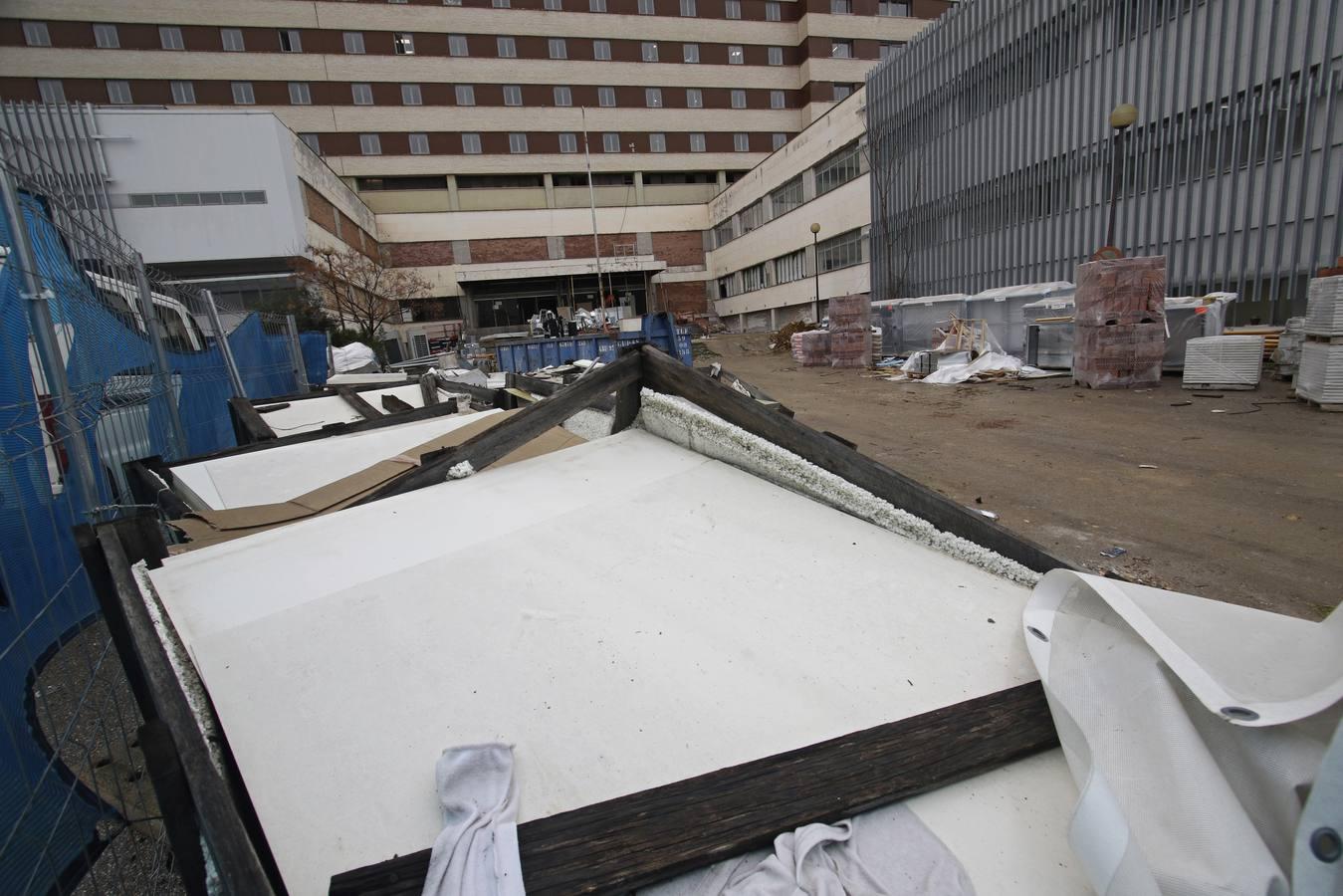 En imágenes, el estado del Hospital Militar de Sevilla días antes de recibir los primeros pacientes