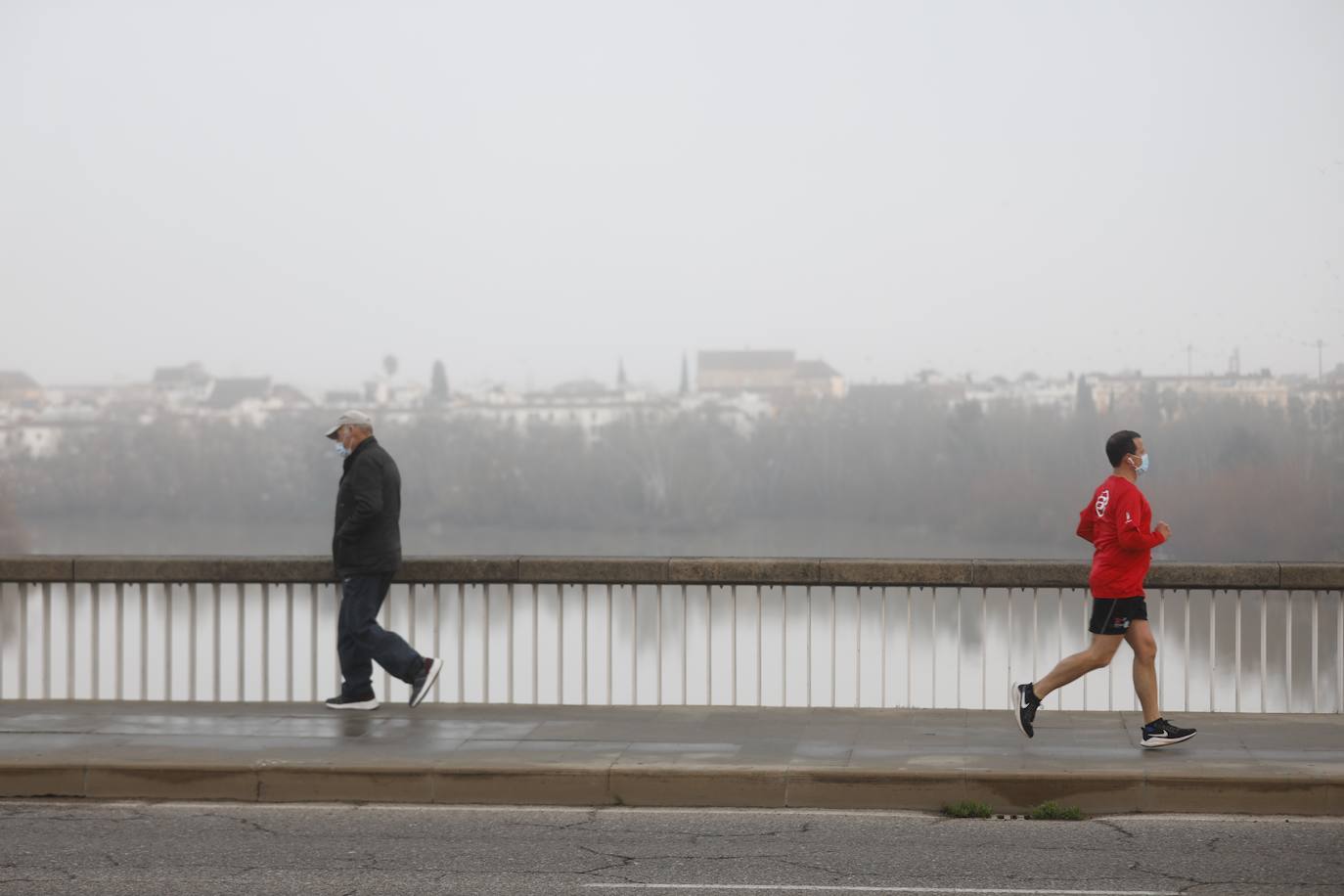 En imágenes, la mañana de niebla en Córdoba