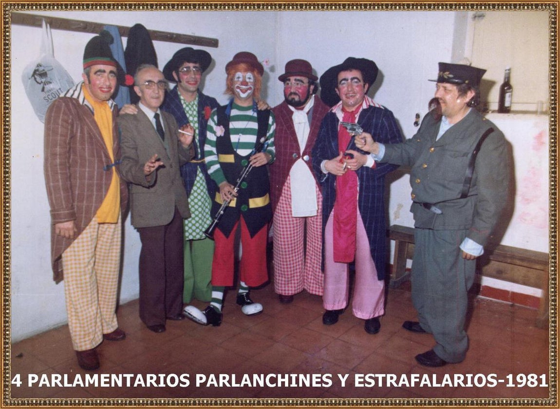 El cuarteto '4 parlamentarios parlanchines y estrafalarios', de 1981