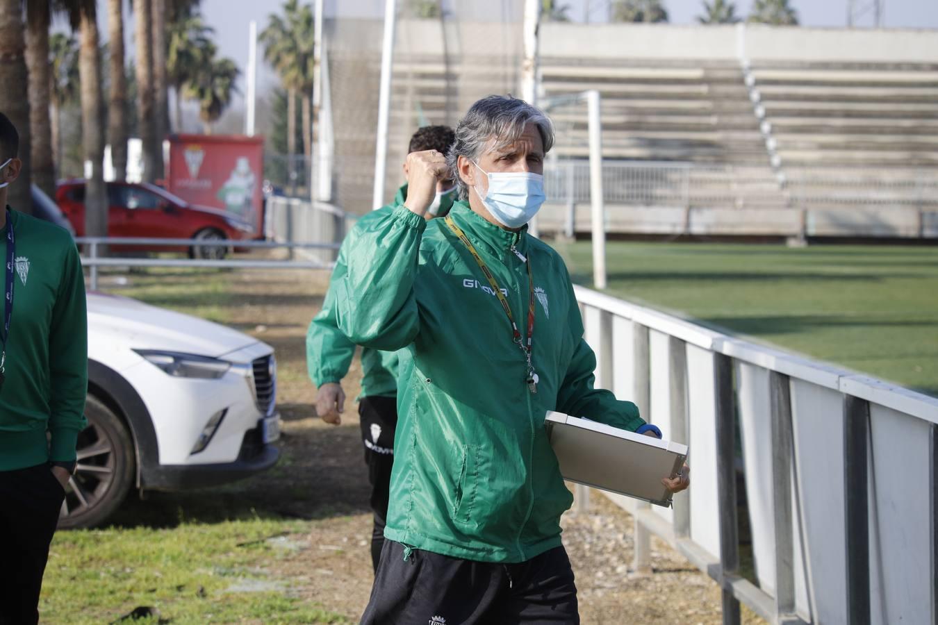 El primer entrenamiento de Alberto Ródenas con el Córdoba CF, en imágenes