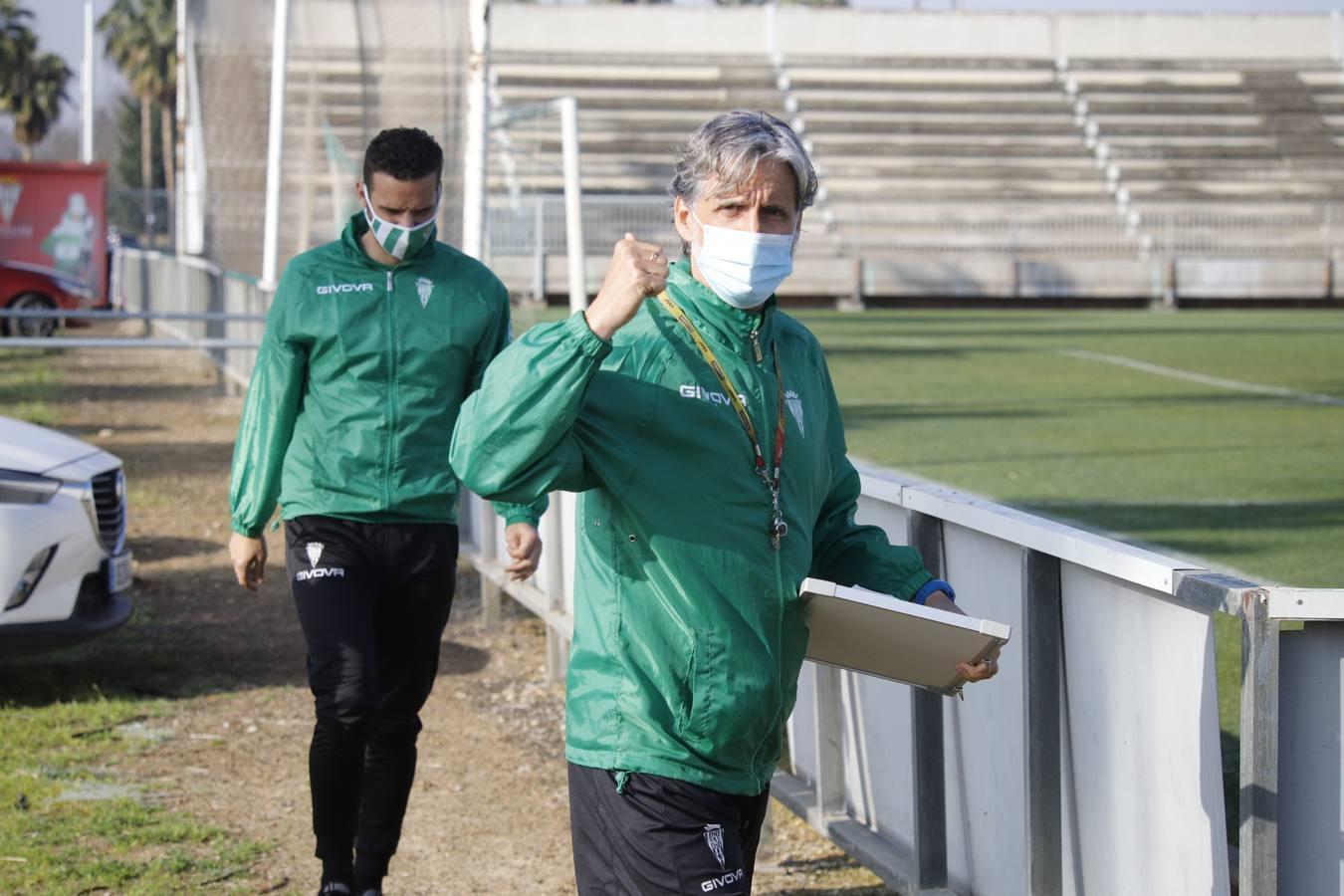 El primer entrenamiento de Alberto Ródenas con el Córdoba CF, en imágenes