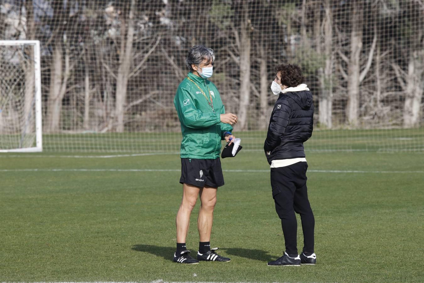 El primer entrenamiento de Alberto Ródenas con el Córdoba CF, en imágenes