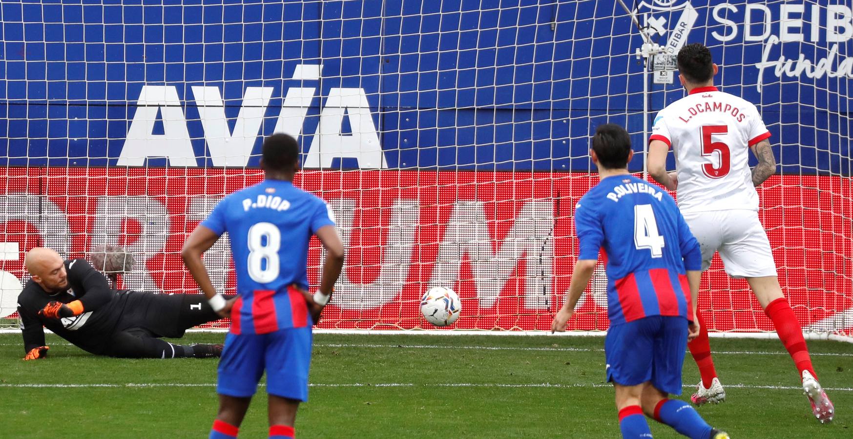 Partido Eibar-Sevilla de LaLiga Santander