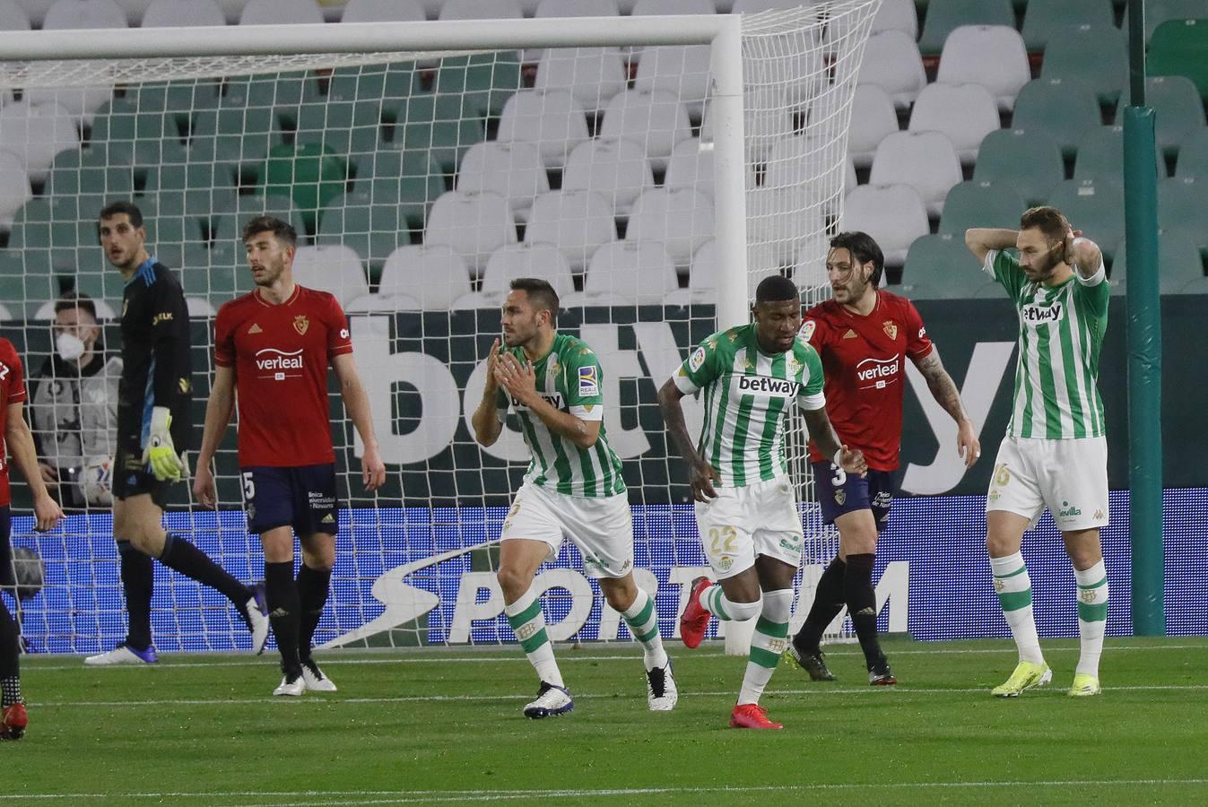 Las mejores imágenes del partido entre  Betis y Osasuna