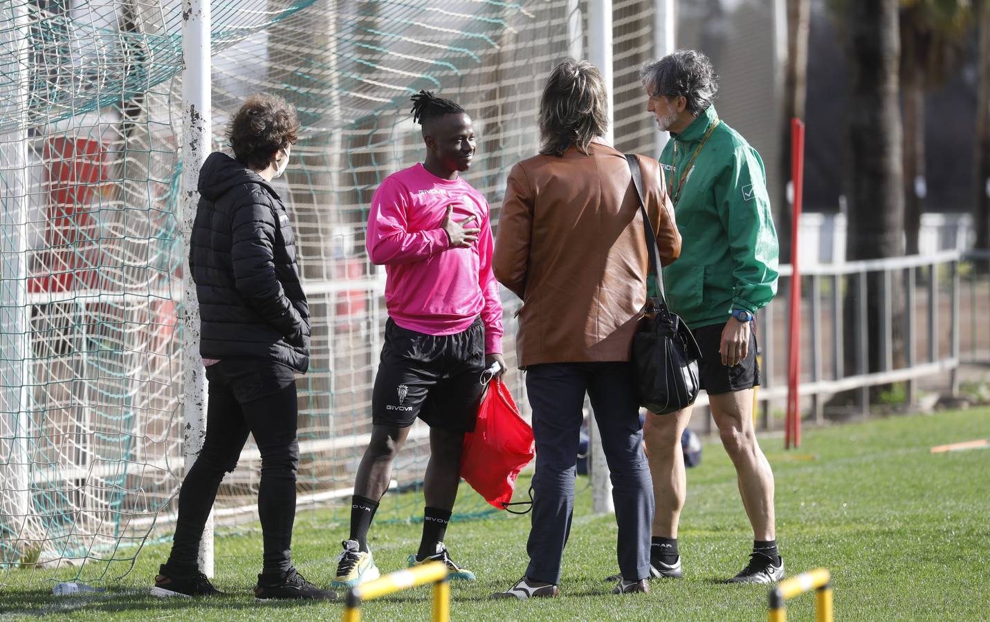 El primer día de Moussa Sidibé en el entreno del Córdoba CF, en imágenes