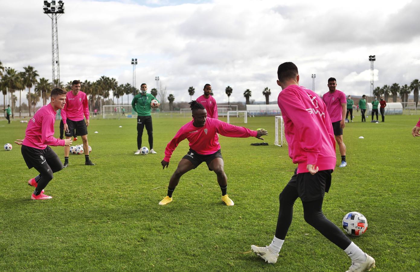 El primer día de Moussa Sidibé en el entreno del Córdoba CF, en imágenes