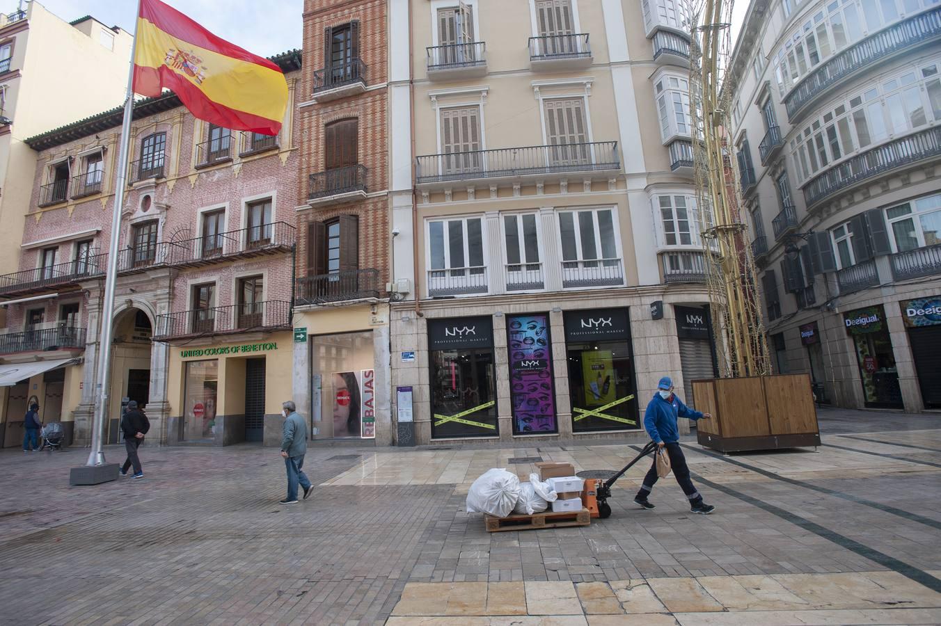 En imágenes: Málaga cierra todo el comercio no esencial