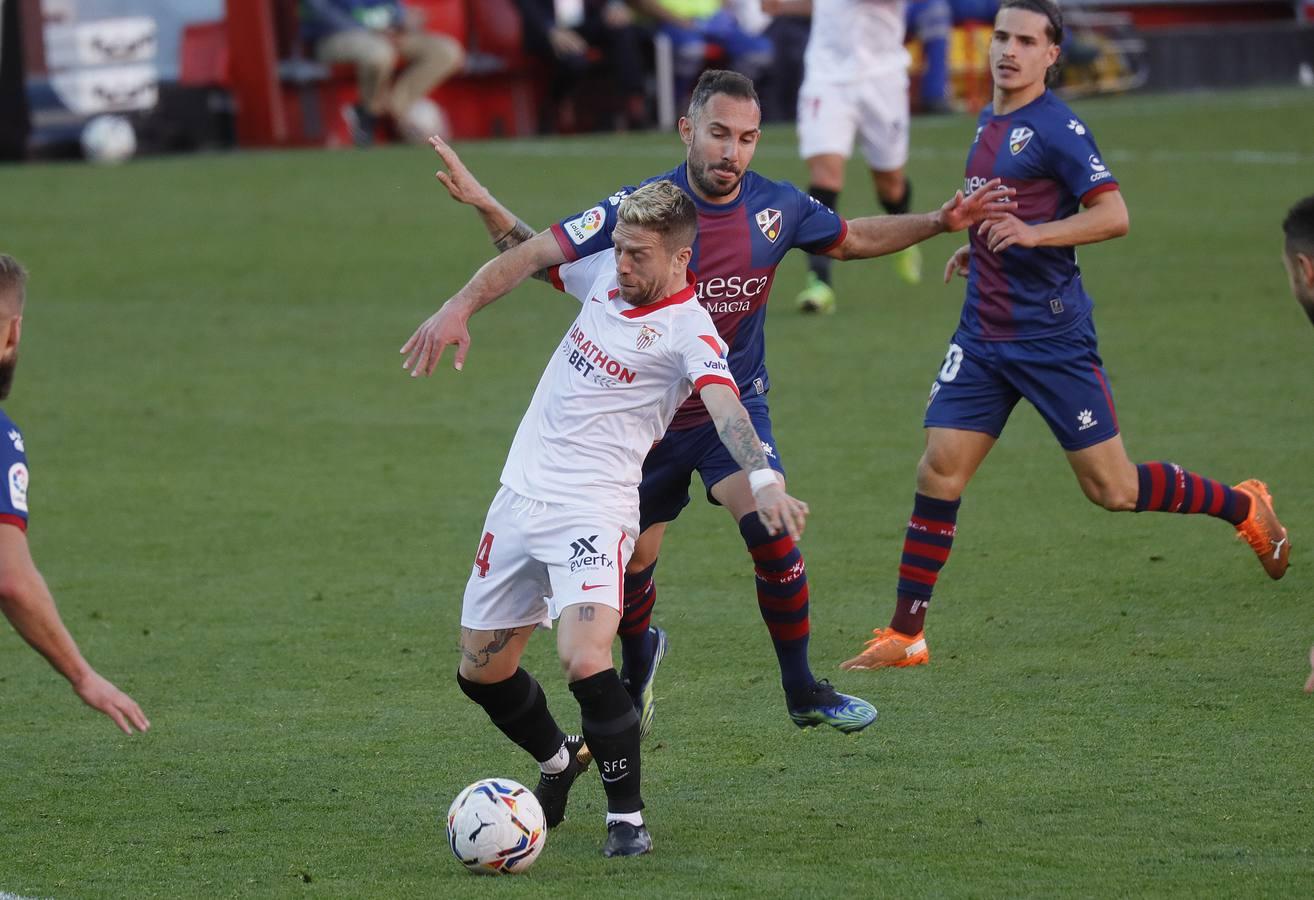 Las mejores imágenes del partido entre el Sevilla F.C. y el Huesca